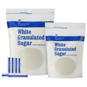 white sugar packs